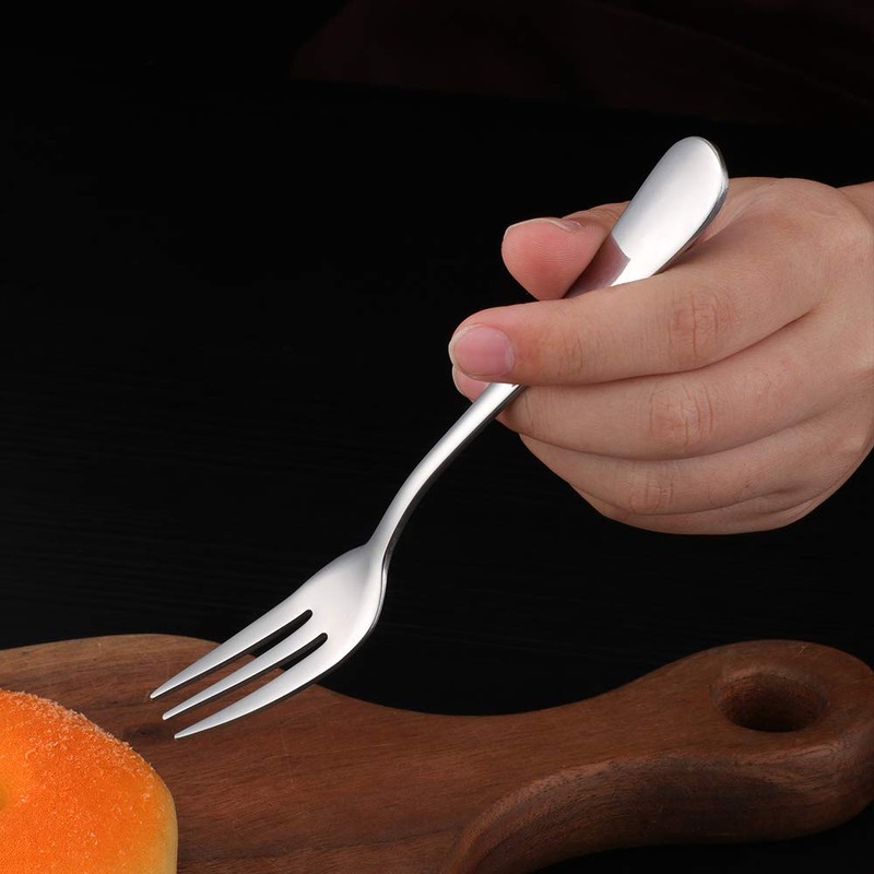 SUNSENGEUR Tea Forks, Stainless Steel Set of 12, Kitchen Accessory