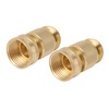 2PCS Water Hose Quick Connector Brass 3/4 Inch Male and