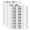 100 Pcs Plastic Truck Seals, Tamper Evident, Numbered Sequentially, 128