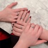 XENQITO 1 x Hug Ring, Women's Adjustable Ring, Premium Hug