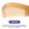 Healifty Handheld Comb 1pc Cattle Horn Comb Hair Smoothing Comb