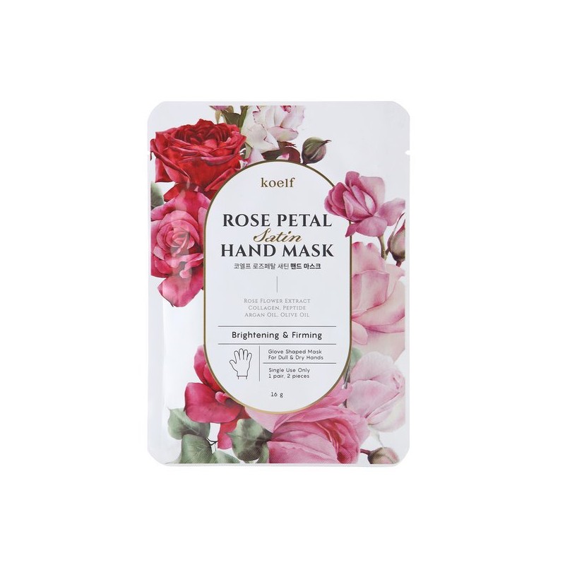 Koelf 로즈페탈 새틴 핸드 마스크 Rose Petal Satin Hand Mask