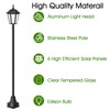 Eyrosa 66" Metal Solar Lamp Post Light 50 Lumens, 2