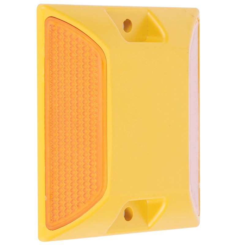 Tiiyee Yellow Road Reflectors, Reflective Driveway Stud Markers 6PCS Plastic