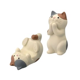 SOCONICA 三毛猫 スマホスタンド メガネスタンド かわいい 卓上 多機能 猫グッズ 携帯スタンド ペン置き メモ立て インテリア 雑貨