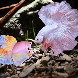 AIMALL Betta Fish Training Wand - Resin Betta Tail Training Stick for Aquariums, Natural Habitat Decor, Betta Fish Starter Kit