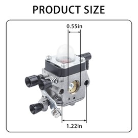 FS55R Carburetor for STIHL FS/HS/HL/FC/KM Series - Compatible with FS55R FS45 FS38 HS45 KM55R FS46 HL45 FC55 Trimmers & Brushcutters