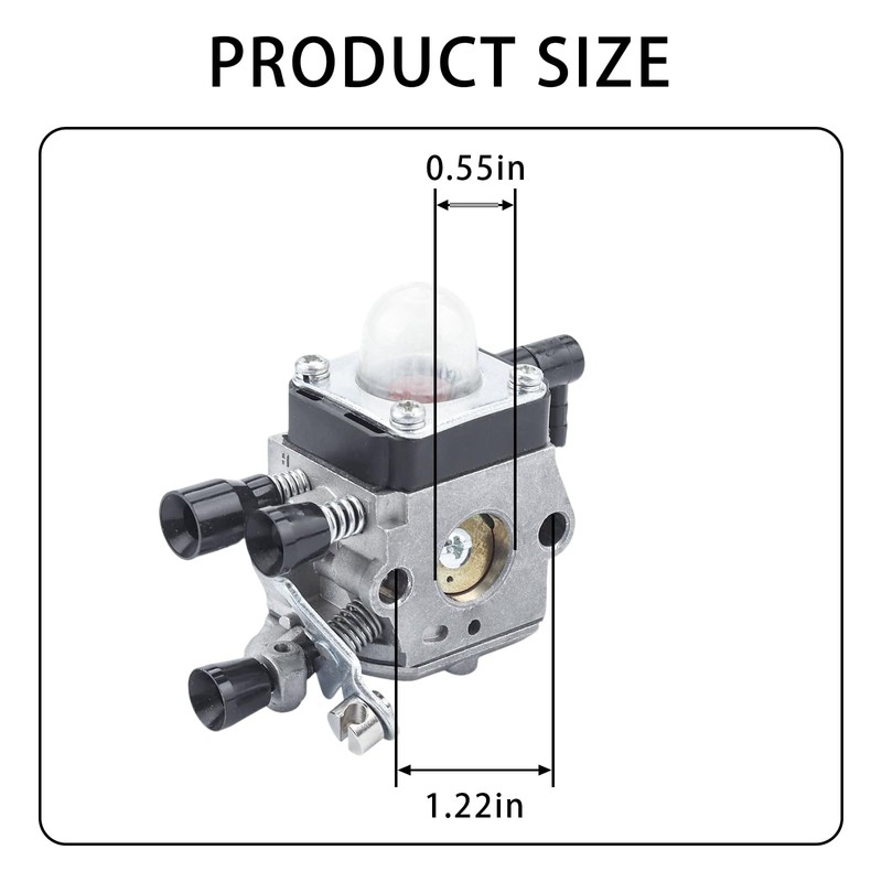 FS55R Carburetor for STIHL FS/HS/HL/FC/KM Series - Compatible with FS55R