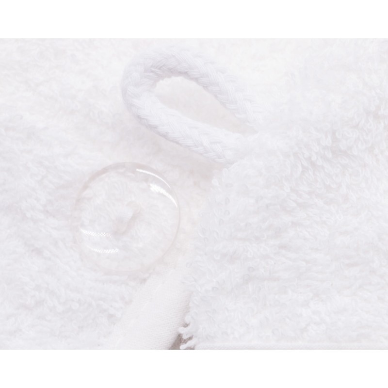 ZOLLNER Hair Turban in White - Soft Hair Towel with