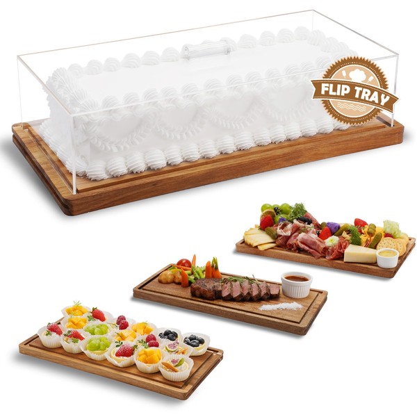 ClouTideR ClouTideR 15-25 Year-old Acacia Wood Cake Stand & Acrylic