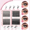 Eyelash Clusters 30D+40D+50D+80D Lash Clusters Wispy Individual Lashes 640PCS C