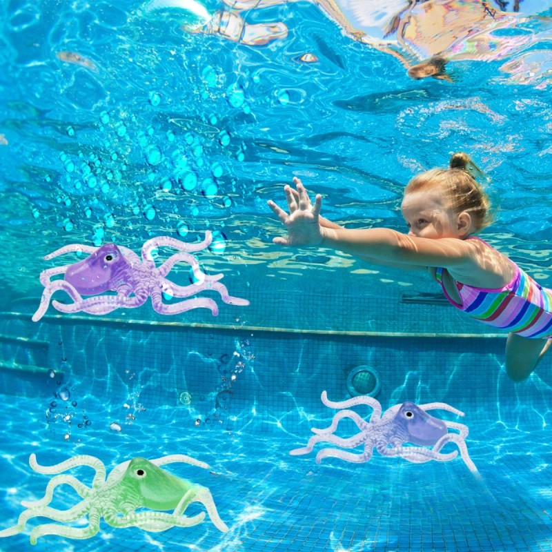 Veraly 15 Juguetes Alberca Verano Animales Acuaticos Niños Pulpo