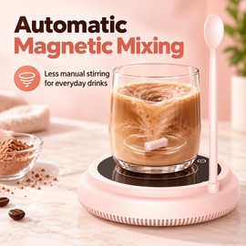 Rechargeable Magnetic Milk Mixer for Baby Formula & Coffee – Adjustable Speed with 1 & 5 Minute Timers for Daily Use