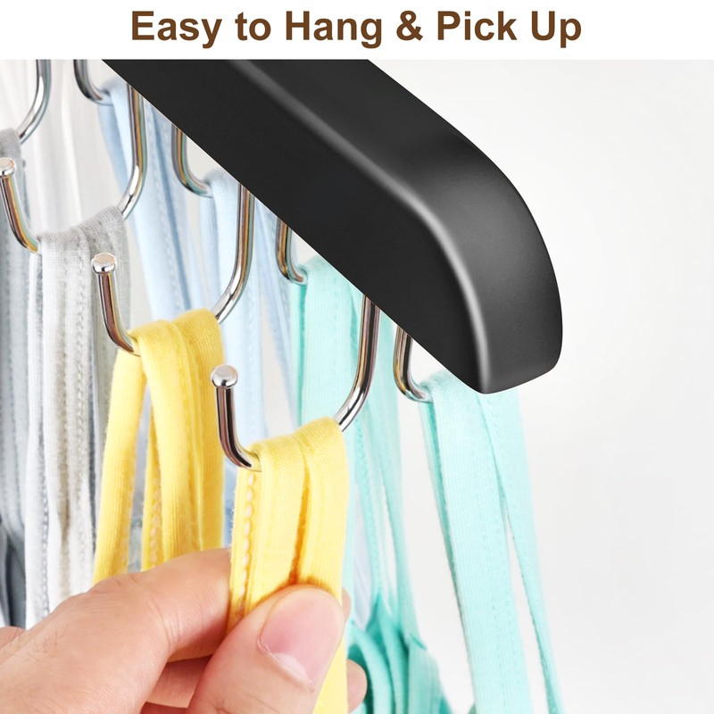 Bra Hanger for Closet, Tank Top Organizer 20 Hooks Capacity