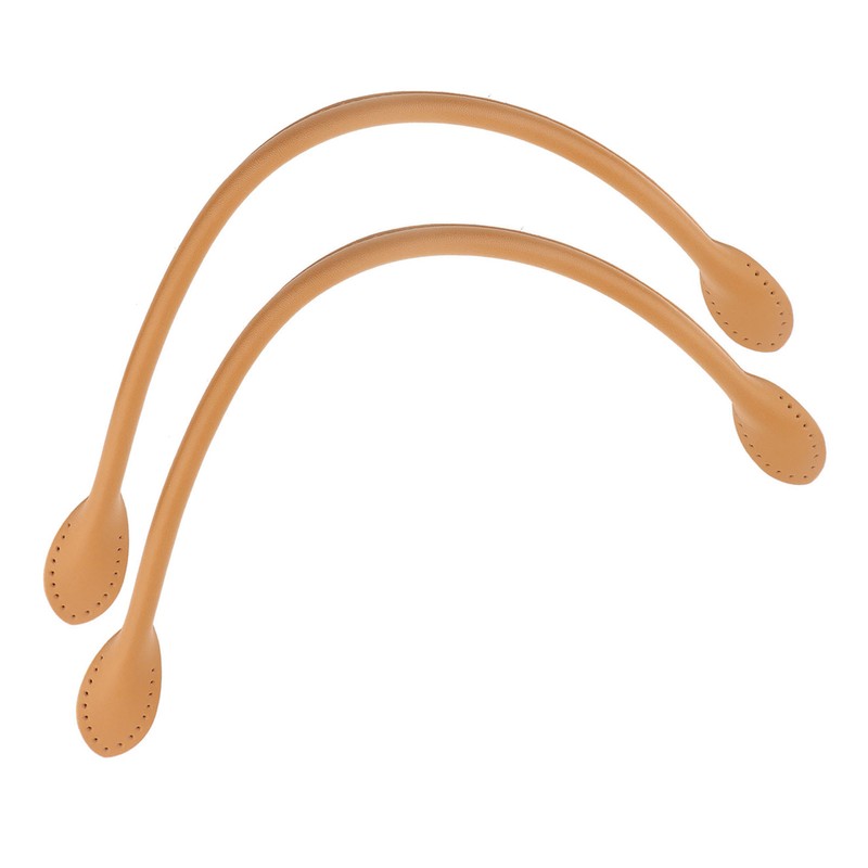 2Pcs Genuine Leather Bag Straps Handle for DIY Hand Accessories