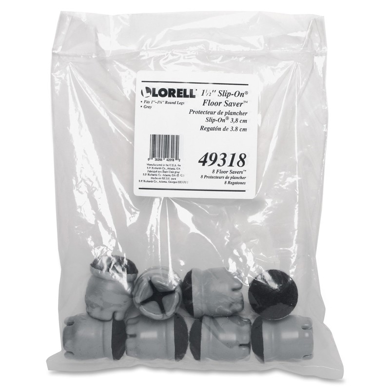 Lorell 1.5" Slip-On Floor Savers pack of 8