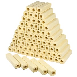 RealPlus Ceramic Bio Filter Media for Aquarium Sump Canister Pond Fish Tank Canister Koi Pond, Vast Surface Area, 80pcs, Yellow