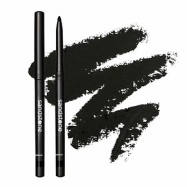 Sandstone Scandinavia Waterproof Eyeliner Pencil - Vegan Hypoallergenic for Sensitive Eyes - Smudge Proof Gel Makeup (Black)
