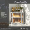 Wieghda Corner Bread box for Kitchen Countertop,Farmhouse Bread Box with