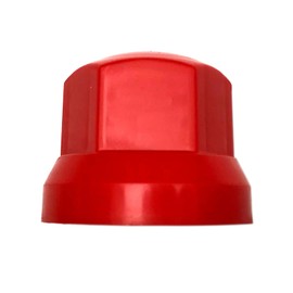 MelTruck 20 x Red Wheel Nut Caps Protection Cover Diameter 33 mm for Low Screws for Trucks (20, Red, Height - 41 mm)