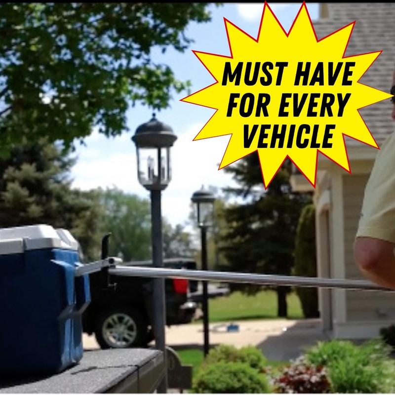 RetrieveALL Telescoping Cargo Tool with Broom Head Attachment/Multi-Use Cargo Retriever/Extendable