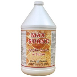 Max Stone Sealer & Finish - an Acrylic Polymer Floor Finish Designed Especially for use on Stone, terrazzo or Marble Floors.-1 Gallon (128 oz.)