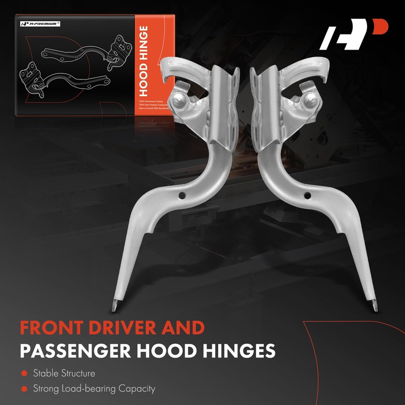A-Premium Front Driver and Passenger Pair Hood Hinges Pair Compatible