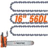 NEO-TEC 16 Inch Chainsaw Chain, 3/8" LP Pitch, 0.050" Gauge,