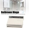 Curved Single‑Sided Hinge Stainless Steel Bathroom Hinge for Tempered 8‑12mm