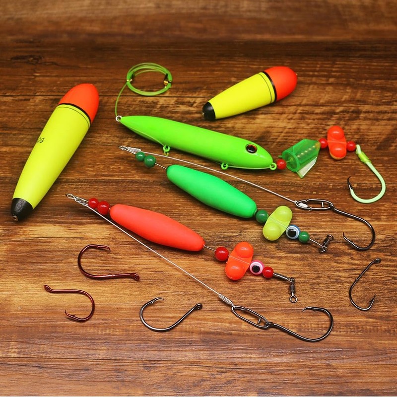 Catfish Hook Set Offset Octopus Circle & Baitholder Hooks 100-Pack