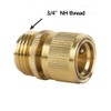 HQMPC Garden Hose Quick Connect Solid Brass Quick Connector Garden
