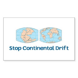 CafePress Stop Continental Drift Rectangle Sticker Rectangle Bumper Sticker Car Decal