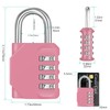 ZHEGE Combination Lock, 4 Digit Combination Padlock Outdoor, School Lock,
