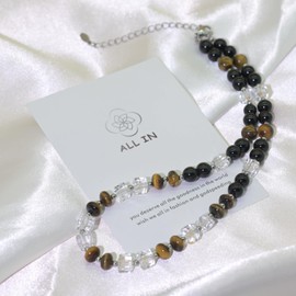 wolin Boho Stylish Bead Necklace For Women Malard and Retro Style Fashionable Accessory for Women Vintage Inspired Necklace for a Colorful and Stylish Look can be Random Collocation for Different