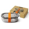 Black+Blum Stainless Steel Lunchbox, Orange, 600 ml