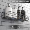 Rustproof Shower Caddy with Soap Holder - No-Drill Adhesive Wall Shelf by Moforoco: Organize Your Bathroom in Style