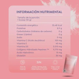 Peptidos De Colágeno Hidrolizado + Acido Hialurónico Sabor Sin sabor Moods