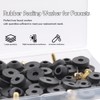 72 Pcs 10 Sizes Faucet Washers Assorted Kit, with Pleochroic