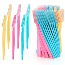 72 Pcs Eyebrow Razor, Multipurpose Exfoliating Dermaplaning Tool Razors Facial Razor Eyebrow Shaper with Precision Cover for Women Men