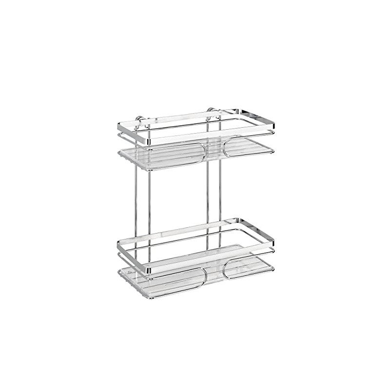 Wenko Premium 20410100 Wall-Mounted Shelving unit with 2 Shelves Stainless