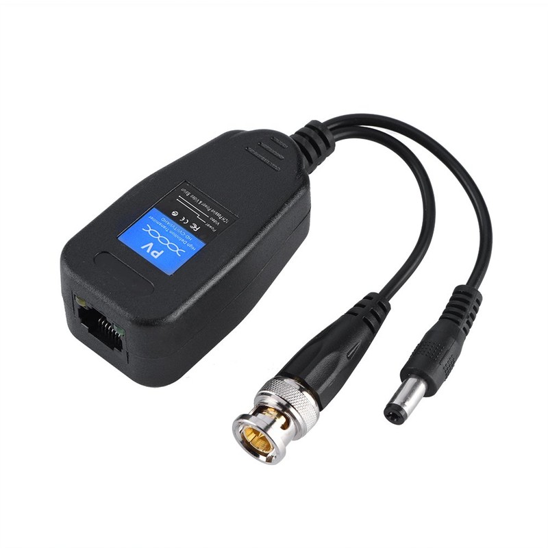 Fosa 2 piezas HD-CVI/TVI/AHD Video pasivo Balun CCTV Coaxial BNC