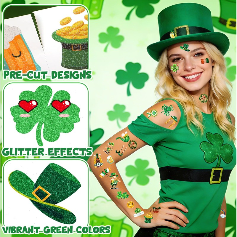 St Patricks Day Accessories & Decorations, 48Pcs St. Patrick's Day
