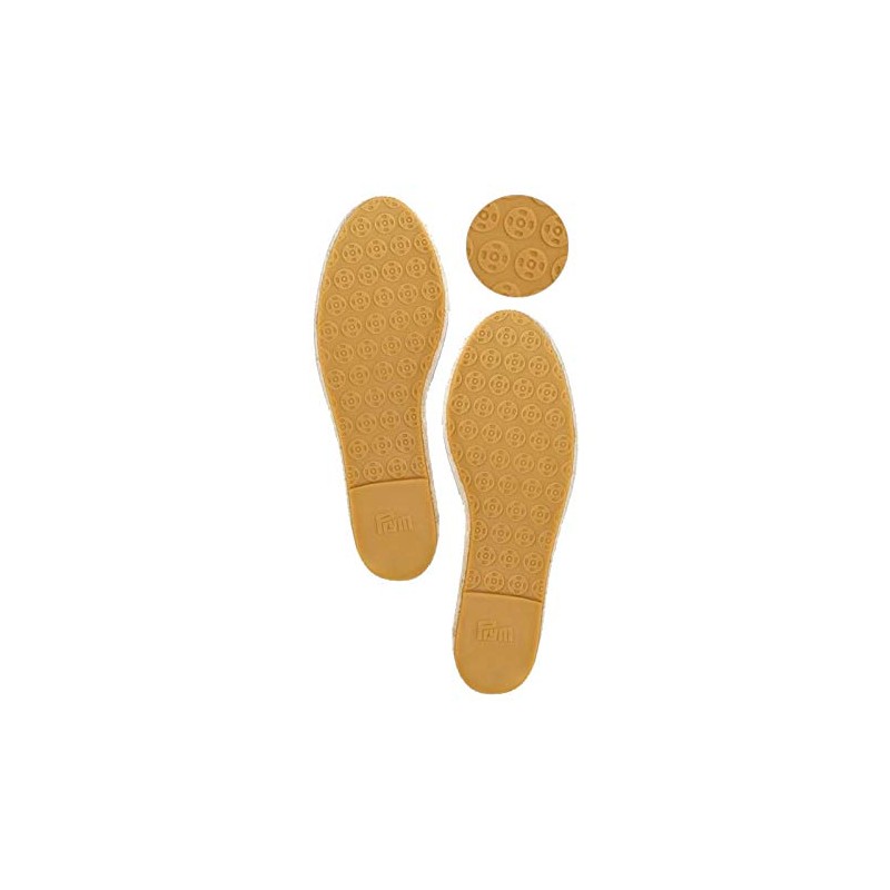Prym Size 39 Espadrille Soles, Jute/Rubber, Natural, 26 x 10