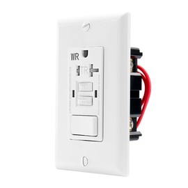 Baomain GFCI Outlet Receptacle with Switch, 20A 125VAC 60Hz, Tamper Resistant&Weather Resistant,ETL Listed,Back&Side Wire,White (20Amp.) (1)