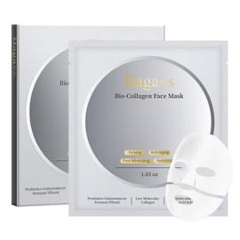 Collagen Face Mask with Real Deep Bio-Collagen for Overnight Skin Care, Hydrating, Anti-Wrinkle, Lifting, 30g x 4ea