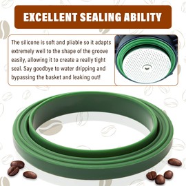 54mm Silicone Steam Ring Compatible with Breville Espresso Machine 870/878/880/860/840/810/450/500/ Sage 500/810/870/875/878/880, Durable No BPA Grouphead Gasket Replacement Part-2 Pack