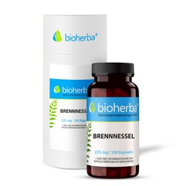 BIOHERBA - Nettle 675 mg Daily Dodis, 100 Capsules - With Iron, Nettle Capsules Supports Blood Formation and Oxygen Transport, Ideal for Immune System, PZN 18216108