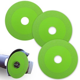 3Pcs Glass Cutting Wheel, 4Inch Rock Slab Cutting Disc for Angle Grinder, Diamond Rock Slab Grinding Discs Ultra-Thin Diamond Saw Blade Wheel for Tile Marble Ceramic Jade