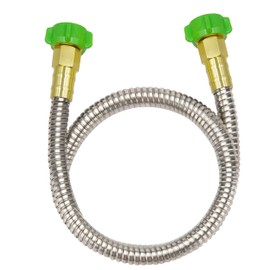 YANWOO 304 Stainless Steel 4ft Short Garden Hose with Female to Female Metal Connector, Flexible & Lightweight Water Hose (4ft)