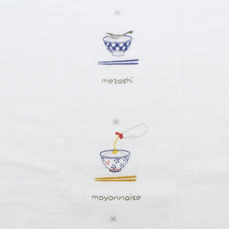 24463 Face Towel, Hagoromo Gauze, Mesh, Blue, Approx. 13.0 x